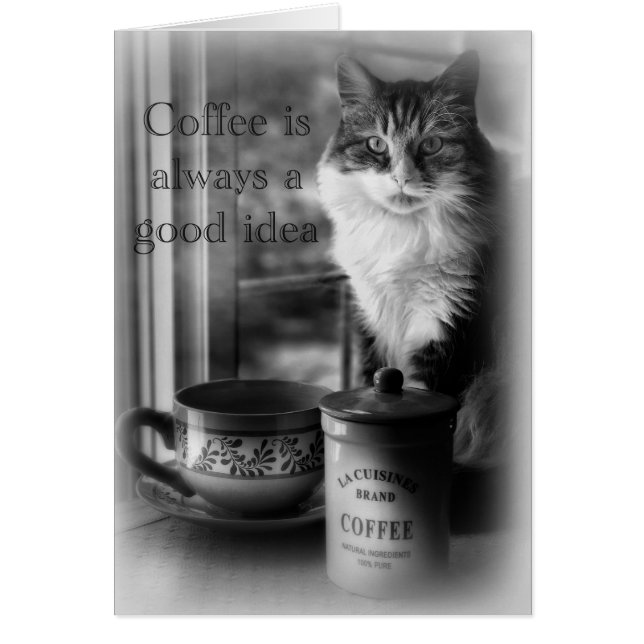 El café es siempre una tarjeta en blanco de la (Frente)