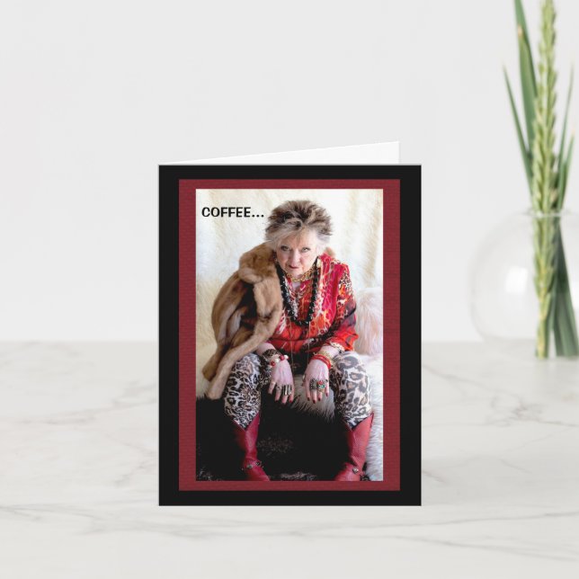 El CAFÉ es vital para la tarjeta de supervivencia (Anverso)