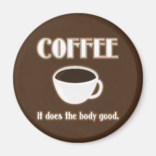 El café hace el buen imán del cuerpo