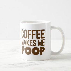 El café me hace el texto de Brown de la taza del