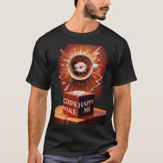 El café me hace feliz camiseta - Funny Caffeine
