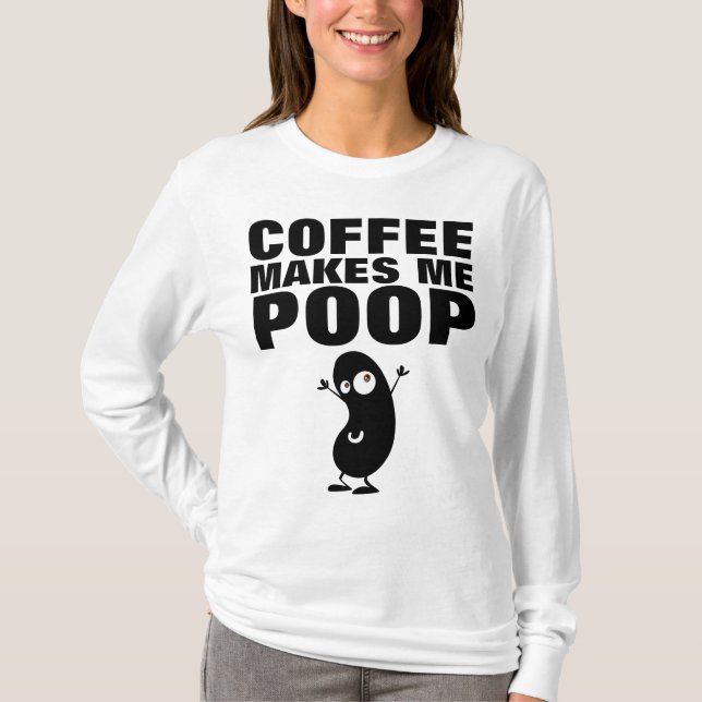 EL CAFÉ ME HACE PINTAR, Camisetas divertidas (Anverso)