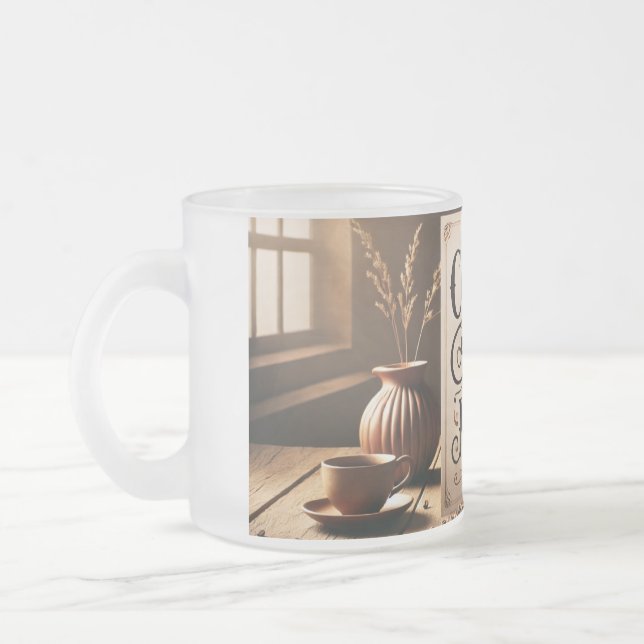 el café se abraza en una taza (Izquierda)