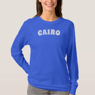 El Cairo, Egipto, camisetas de viaje, agrega texto