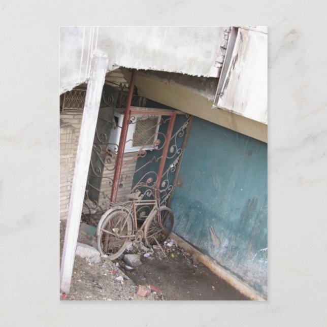 El Cairo Egipto: la postal "la bicicleta" (Anverso)