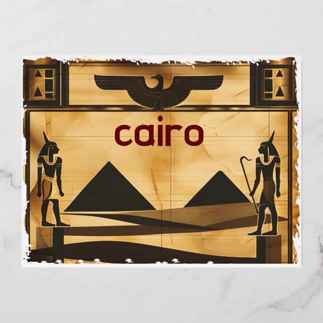 El Cairo, la tarjeta postal de Egipto... Aquí está (Anverso)