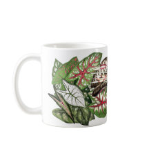 El Caladium sale de la taza