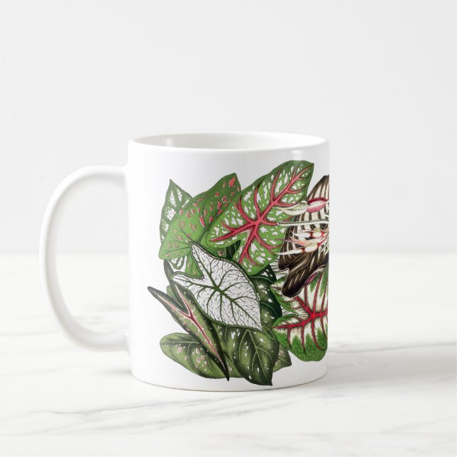El Caladium sale de la taza (Izquierda)