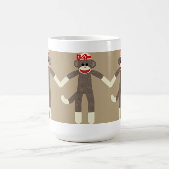 El calcetín del chica Monkeys la taza (Centro)