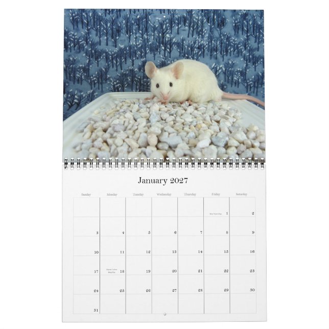 El calendario 2012 del amante del ratón (Jan 2027)