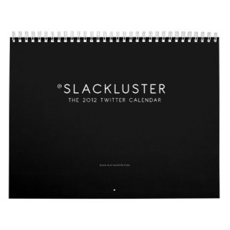 El calendario 2012 del gorjeo de Slackluster