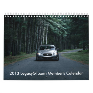 el calendario 2013 del miembro de LegacyGT.com