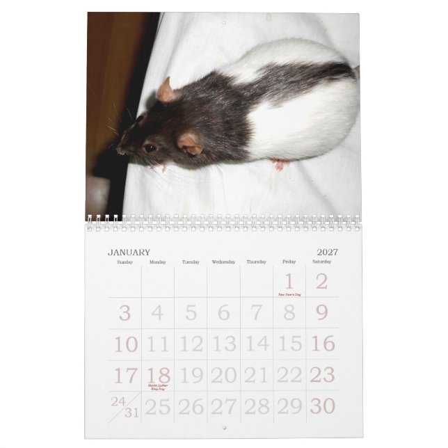 El calendario 2015 de Rat Lover (Jan 2027)