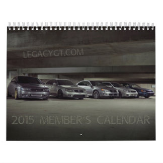 el calendario 2015 del miembro de LegacyGT.com
