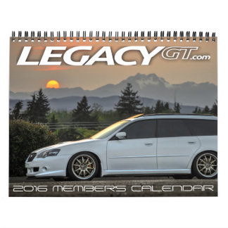 el calendario 2016 del miembro de LegacyGT.com