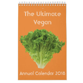El calendario anual 2018 del último vegano