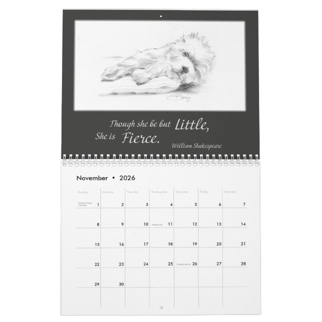 El calendario artístico de Borgo para el año 2023 (Nov 2026)