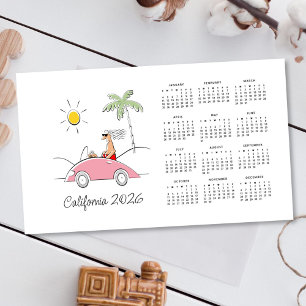 El calendario de California 2026 es gracioso