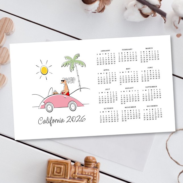 El calendario de California 2026 es gracioso (Subido por el creador)