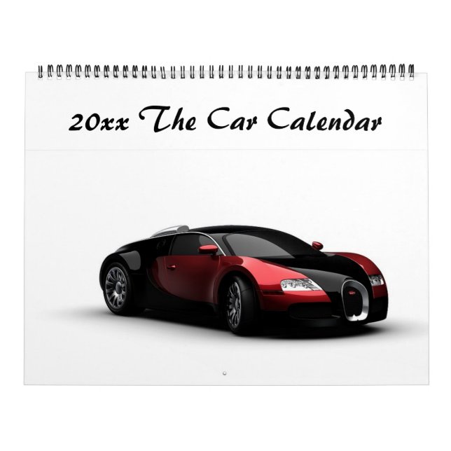 El calendario de coches editable 20xx (Tapa)