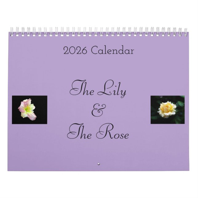 El calendario de El Lirio y la Rosa (Tapa)