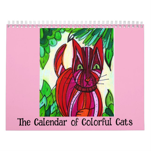 El Calendario de Gatos Coloridos (Tapa)