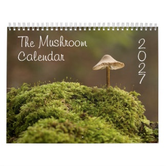 El Calendario de Hongos para 2027 Hermosas Fotos