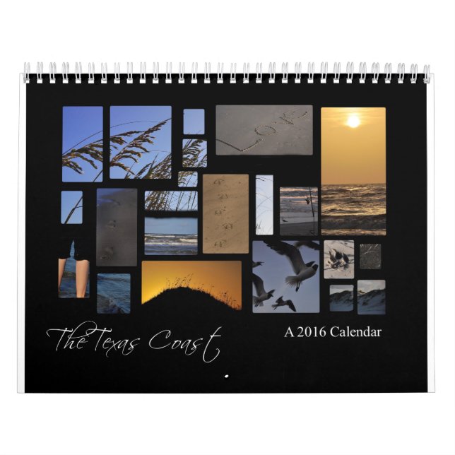 El calendario de la playa de la costa de Tejas, un (Tapa)