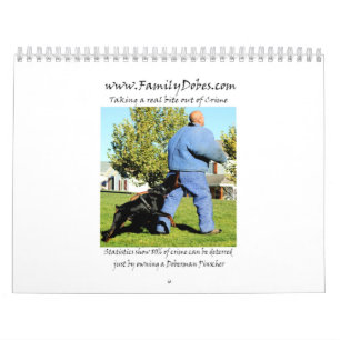El calendario de la protección del Doberman puso