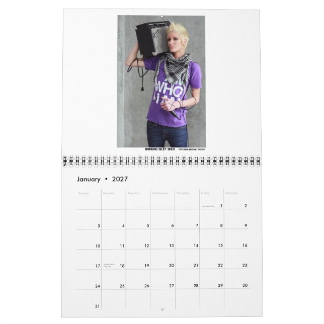 el calendario de las mujeres raras del t 2011 del (Jan 2027)