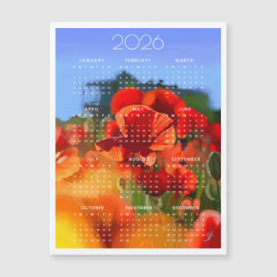 El calendario de pintura de la casa de amapola 202