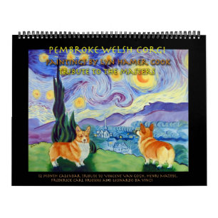 El calendario del Corgi Galés del Pembroke domina