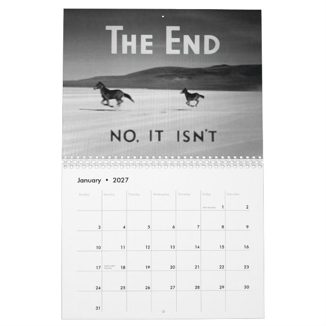 El calendario del extremo 2012 (Jan 2027)