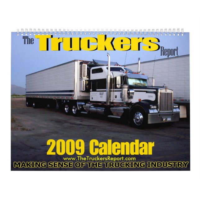 El calendario del informe 2009 de los camioneros (Tapa)