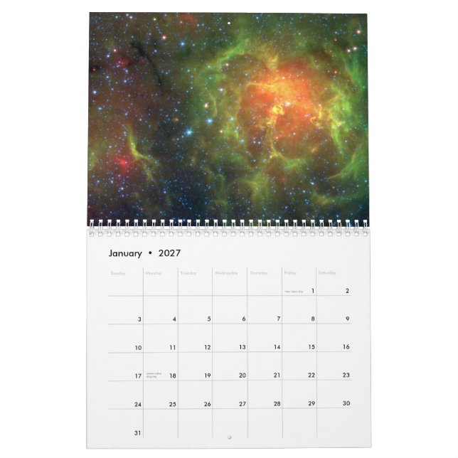 El calendario del universo (Jan 2027)