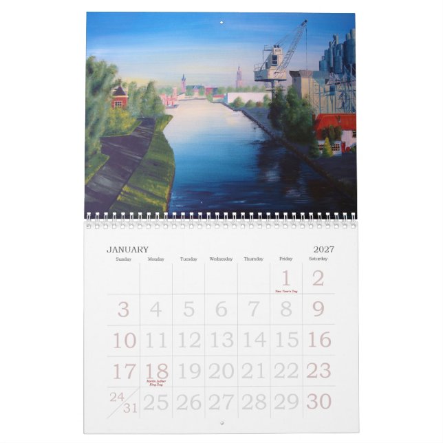 El calendario ecléctico del arte 2013 (Jan 2027)