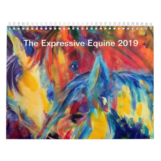 El calendario equino expresivo del arte de 2019 (Tapa)