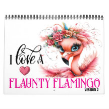 El calendario Flaunty Flamingo Versión 2