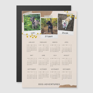 El calendario magnético de las aventuras de perro