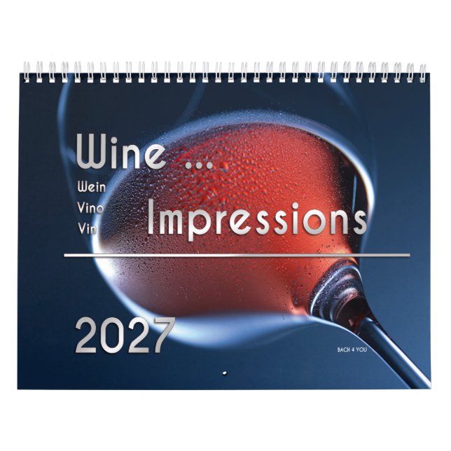 El calendario mural de vino ... Impresiones 2027 (Tapa)