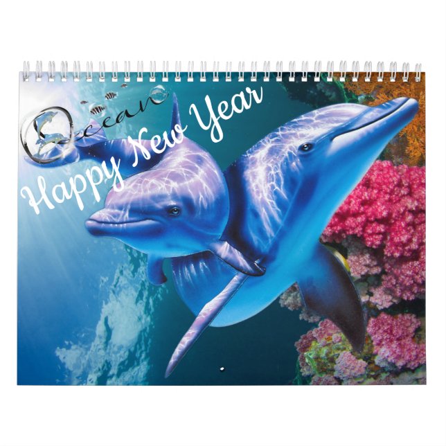 El calendario oceánico (bajo la vida marina) (Tapa)
