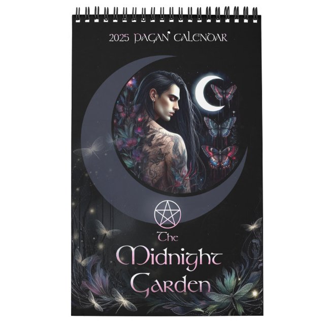 El calendario pagano del Midnight Garden 2025 (Tapa)