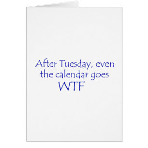 El calendario se va a wtf