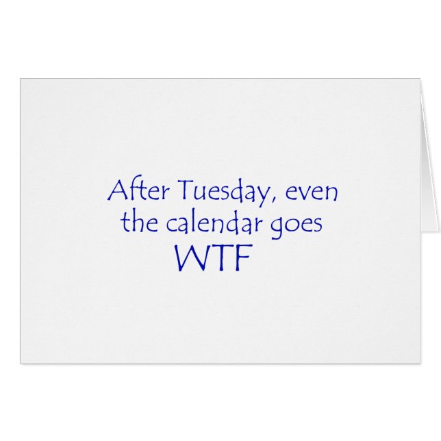 El calendario se va a wtf (Anverso (Horizontal))