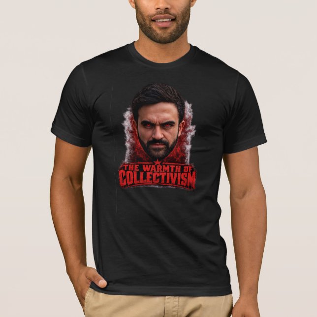 El Calor del Colectivismo – Camiseta Satírica (Anverso)