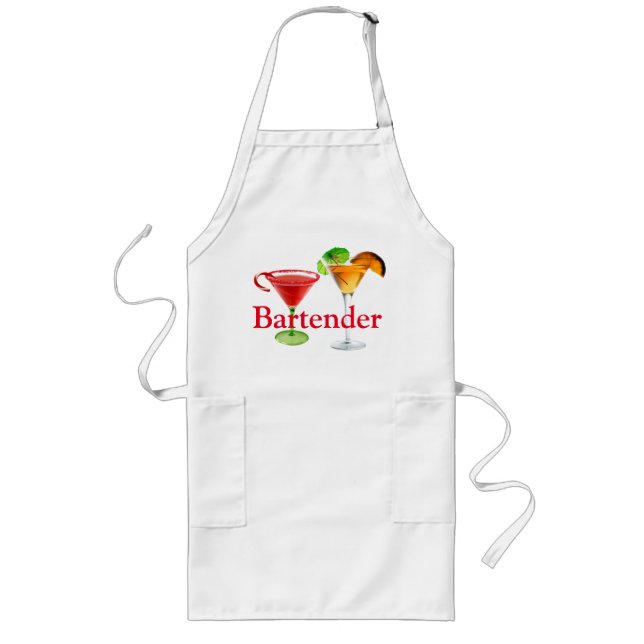 El camarero del delantal diseñó los cócteles (Frente)