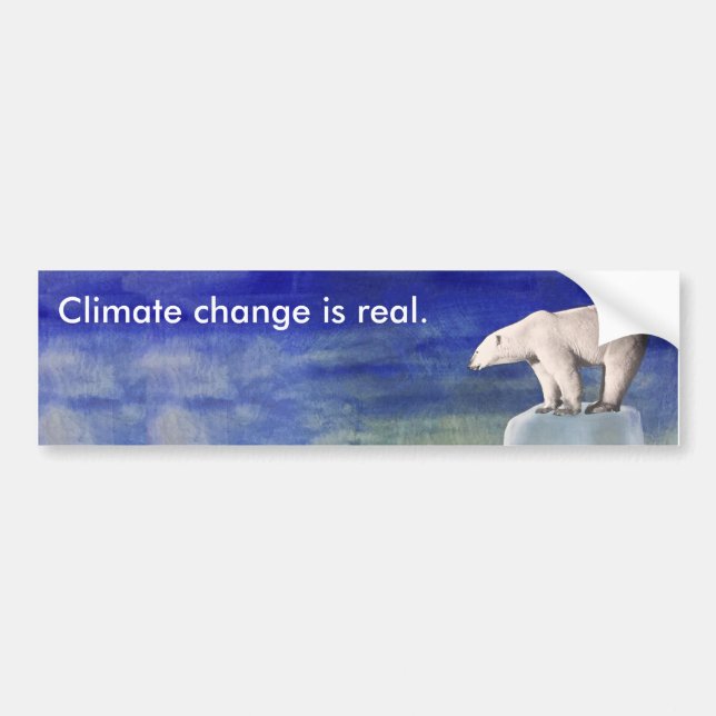 El cambio de clima es pegatina para el parachoques (Frente)