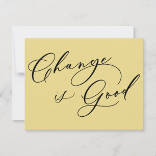 El cambio elegante es una buena Invitación Amarill