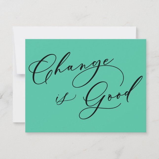 El cambio elegante es una buena Invitación de movi (Anverso)