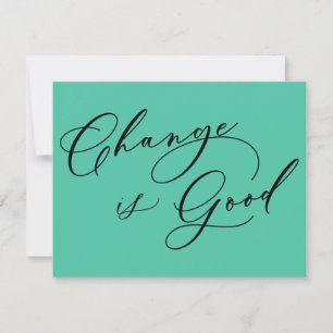 El cambio elegante es una buena Invitación de movi